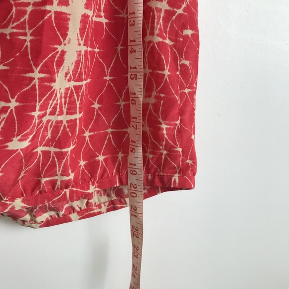 Gryphon Silk One Shoulder Ruffle Red Crop Blouse Womens XS - Picture 3 of 10